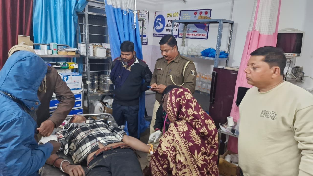 अज्ञात वाहन ने बाइक सवार को मारा धक्का, रेफर