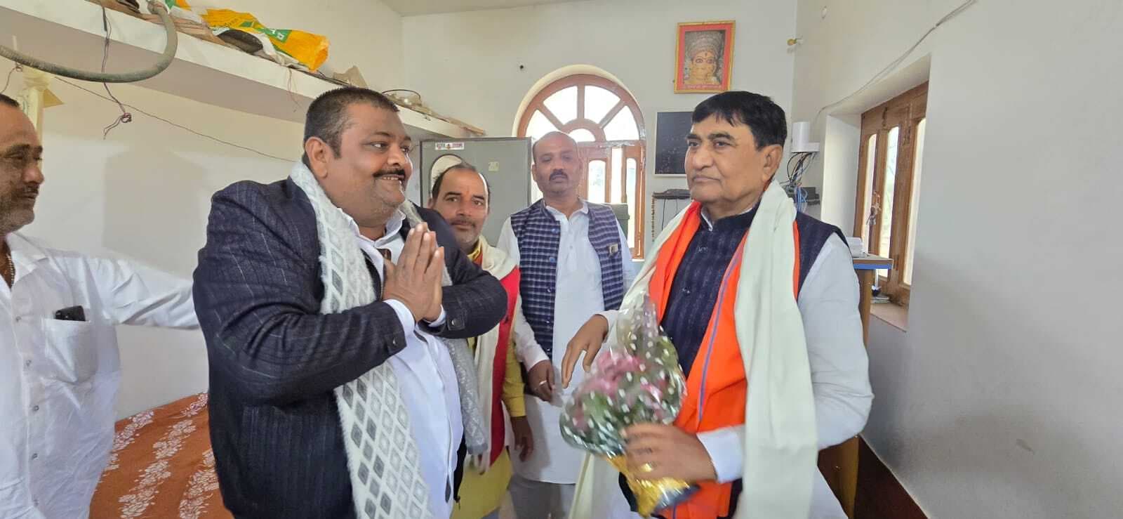 पूर्व मंत्री महाचंद्र प्रसाद सिंह का सूर्यगढ़ा में हुआ भव्य स्वागत