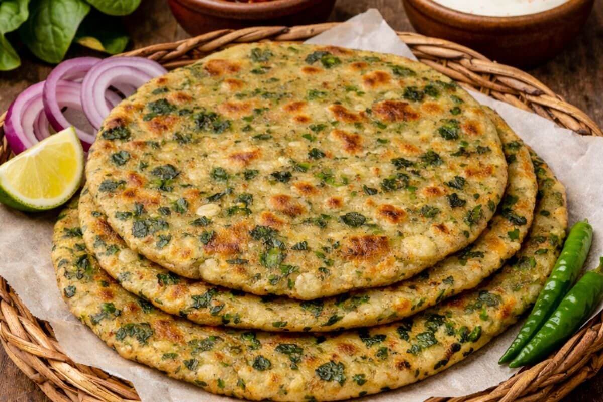 Palak Pyaz Paratha: सर्दियों के मौसम में ट्राई करें पालक प्याज पराठा, खाते ही आ जाएगा मजा
