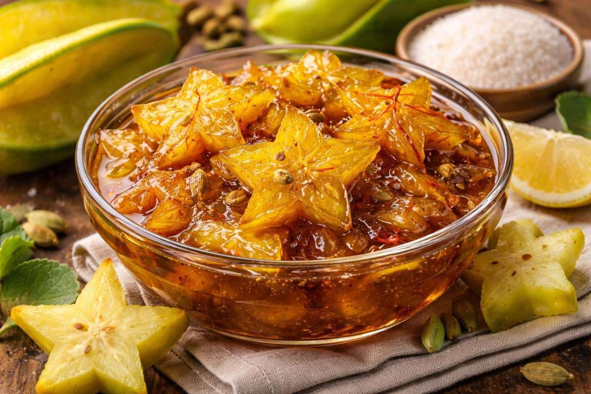 Star Fruit Murabba Recipe: बिना प्रिजर्वेटिव घर पर बनाएं कमरख का खट्टा-मीठा मुरब्बा, स्वाद और सेहत दोनों में नंबर-1 Star Fruit Murabba Recipe: बिना प्रिजर्वेटिव घर पर बनाएं कमरख का खट्टा-मीठा मुरब्बा, स्वाद और सेहत दोनों में नंबर-1