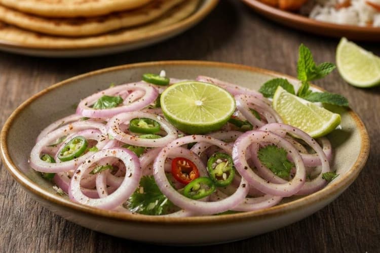 खाने का स्वाद बढ़ाए, मिनटों में तैयार करें प्याज का सलाद