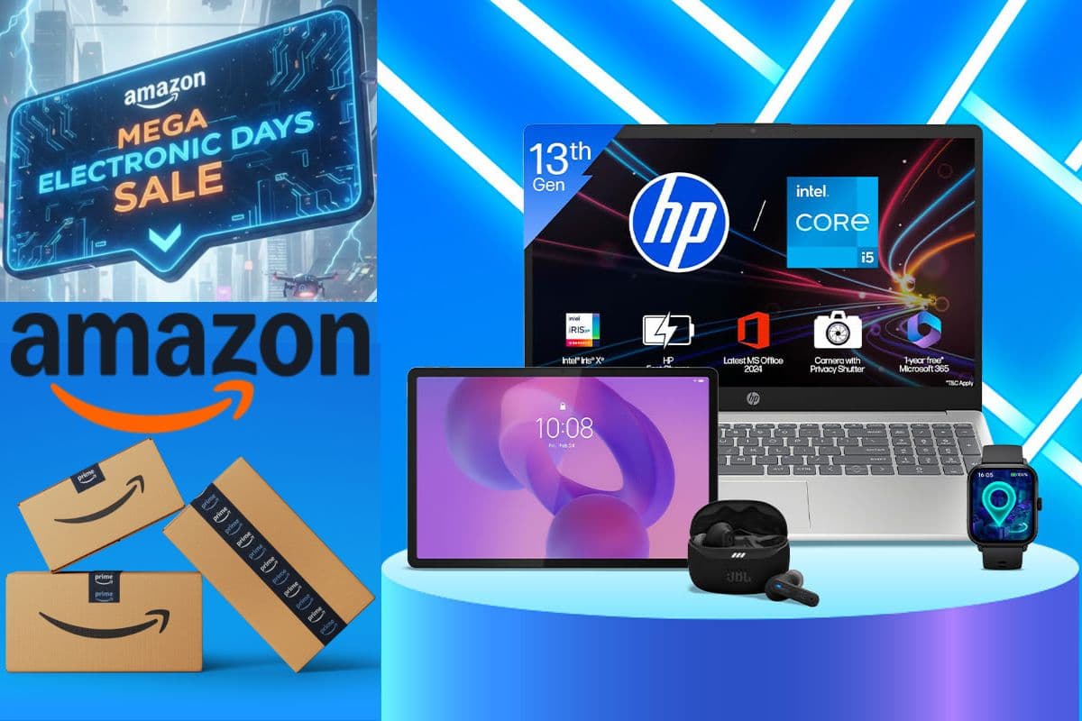 Amazon Mega Electronic Days Sale: 75% तक छूट, स्मार्टवॉच से कैमरा तक धमाकेदार ऑफर