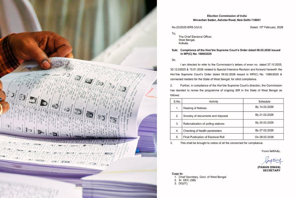 चुनाव आयोग 28 फरवरी को पब्लिश करेगा बंगाल का फाइनल वोटर लिस्ट, ये है SIR 2026 का रिवाइज्ड शेड्यूल