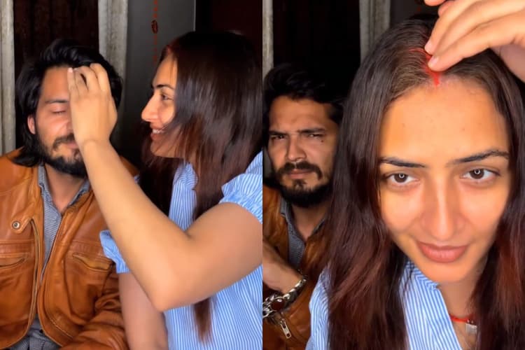 Chandrika Dixit: मांग में भरे सिंदूर से पार्टनर को किया तिलक, क्या सच में कर ली शादी?