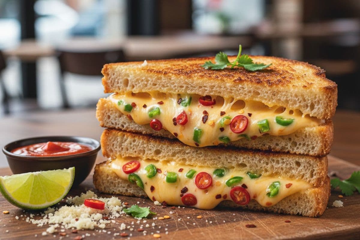 Chilli Cheese Toast Sandwich Easy Recipe In Hindi