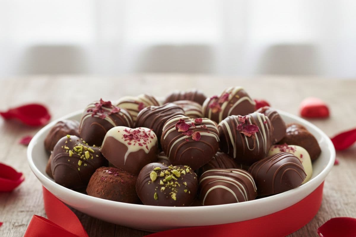 Chocolate Day Special Heat Shaped Chocolate Recipe