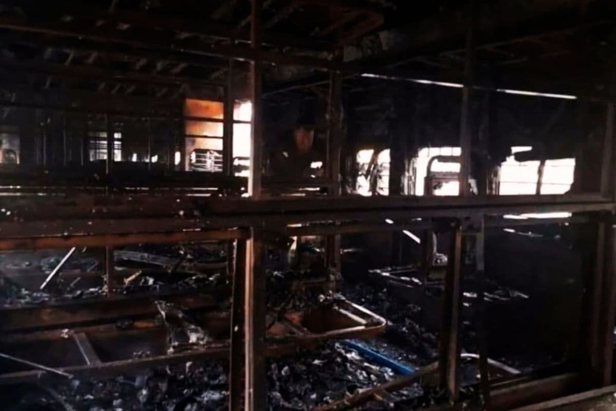 Katwa Burning Train Purba Bardhaman West Bengal