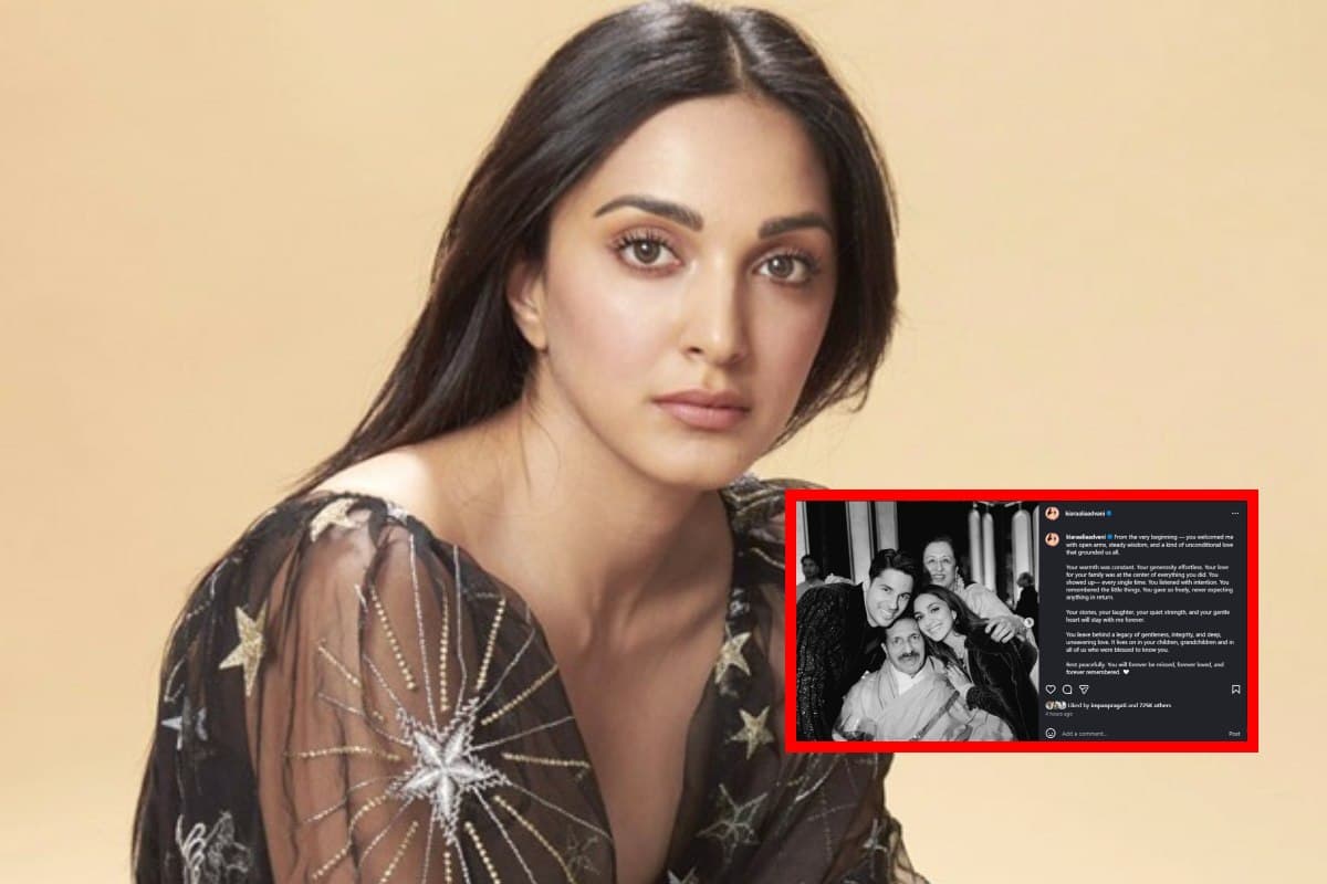 Kiara Advani Emotional Post for father in law sunil malhotra after his demise