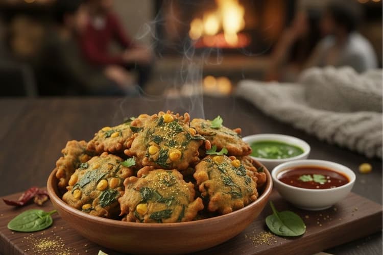 घर पर बनाएं जबरदस्त स्वाद वाले पालक चना दाल पकौड़े