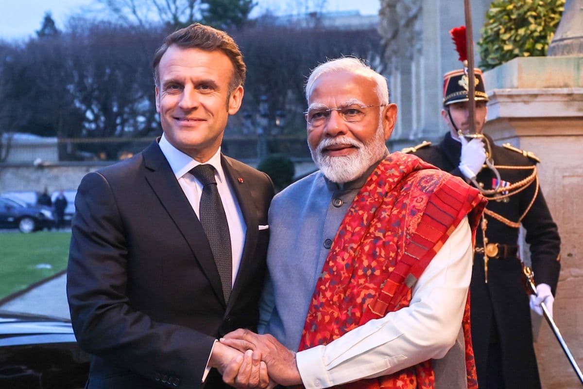 Prime Minister Narendra Modi And French President Emmanuel Macron