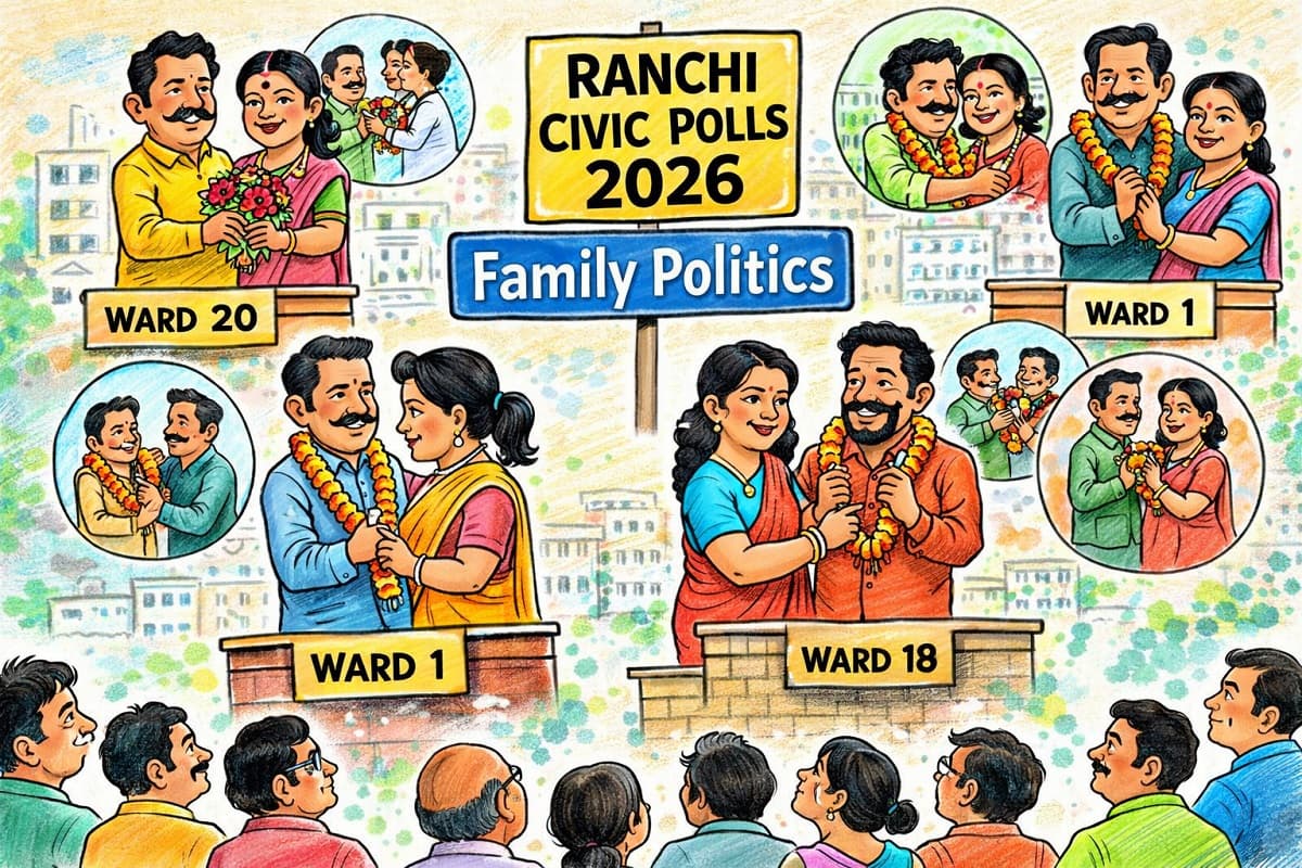 रांची निकाय चुनाव में बदला आरक्षण का फॉर्मूला, लेकिन राजनीति में परिवारवाद हावी