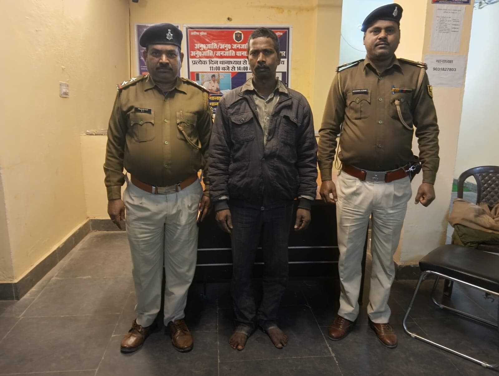 मारपीट का आरोपित गिरफ्तार