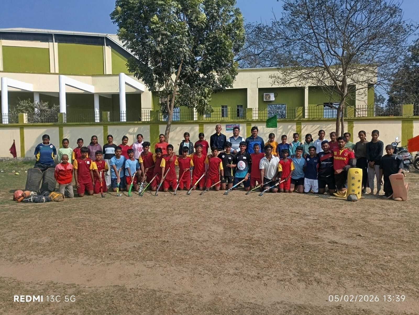 हॉकी के लिए महिला व पुरुष का ट्रायल रहा सफल