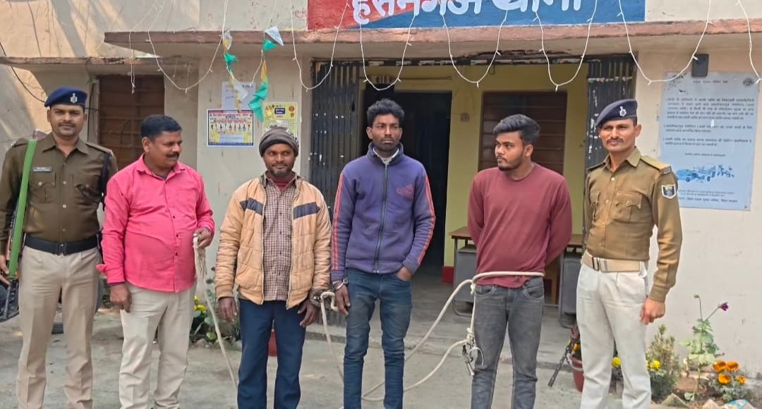 शराब पीकर हंगामा करने के आरोप में तीन गिरफ्तार