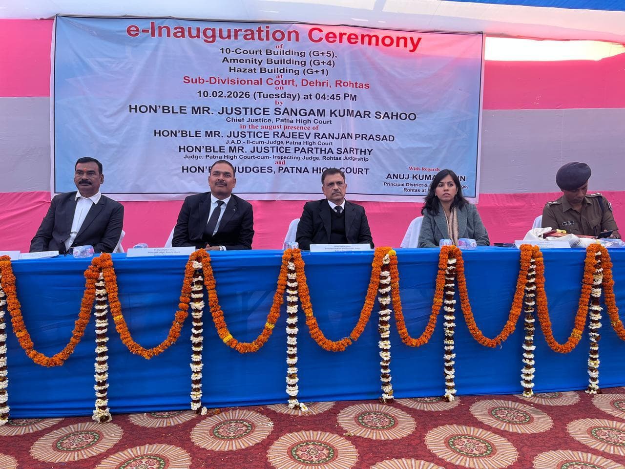 मुख्य न्यायाधीश ने डेहरी के नये न्यायालय भवन का किया वर्चुअल उद्घाटन