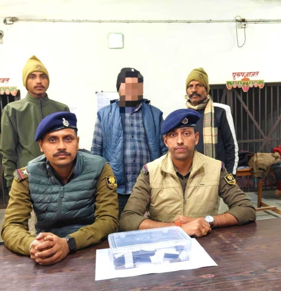 एनएच-31 पर वसूली में लाइनर गिरफ्तार, कट्ठा व कारतूस बरामद