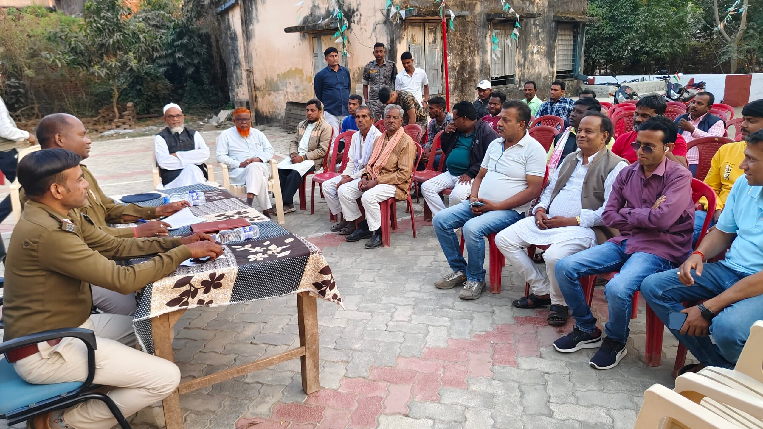 पालोजोरी में शिवरात्रि महोत्सव को लेकर हुई शांति समिति की बैठक