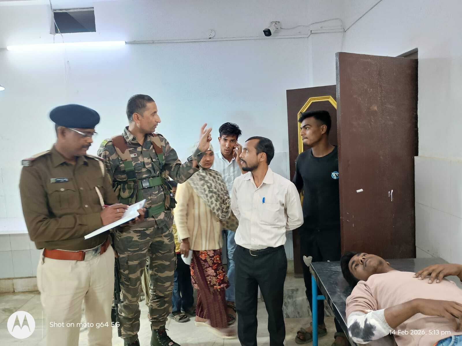 हादसा : लखीपुर के पास बाइक की टक्कर में दो युवक घायल