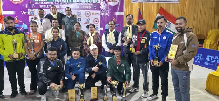 टेबल टेनिस इंडो नेपाल टूर्नामेंट का समापन