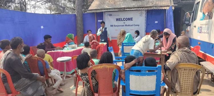 शिविर में 216 मरीजों की स्वास्थ्य जांच