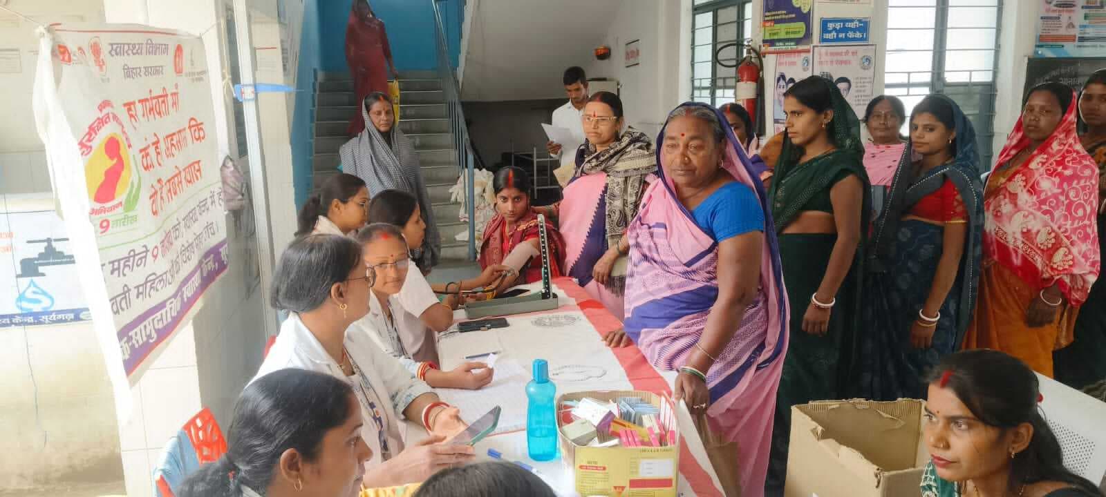 सूर्यगढ़ा सीएचसी में जांच शिविर, 62 गर्भवती की हुई जांच