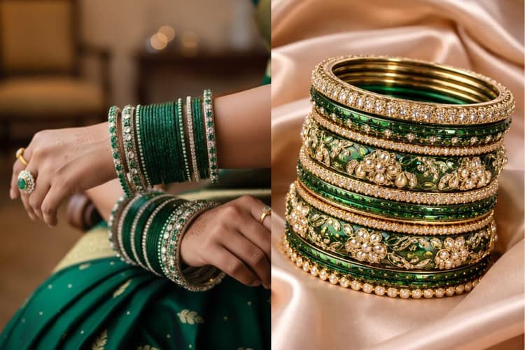 महाशिवरात्रि पर हरी चूड़ियों से सजाएं अपने हाथ, देखें बैंगल्स डिजाइन