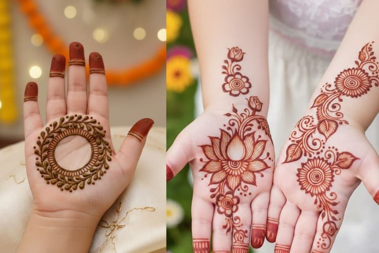 मौसी या बुआ की शादी में बच्चों को लगाएं ये आसान मेहंदी डिजाइन