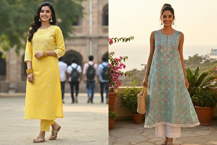 कंफर्टेबल और खूबसूरत, गर्मियों में पहनें ये कुर्ती डिजाइन