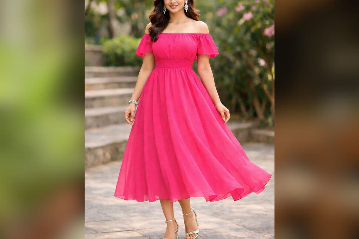 off shoulder dress