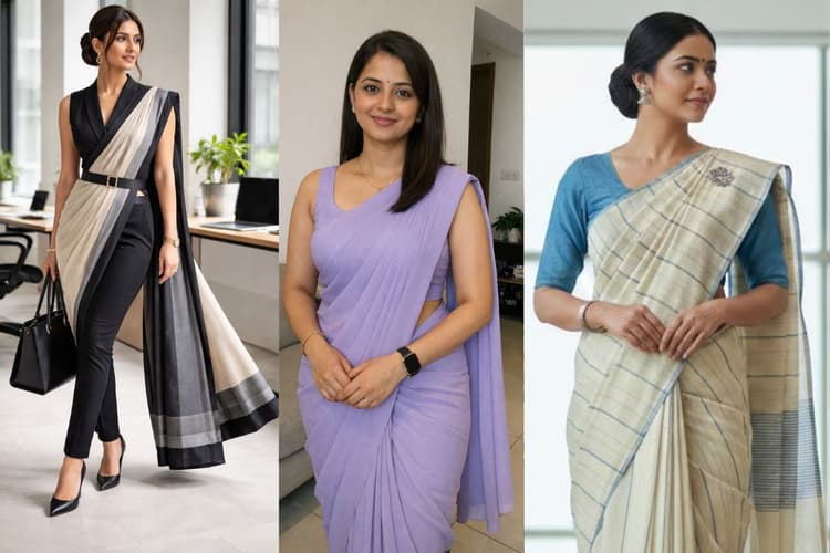 साड़ी पहनने के आसान और स्टाइलिश तरीके, पाएं सादा, सुंदर और प्रोफेशनल लुक