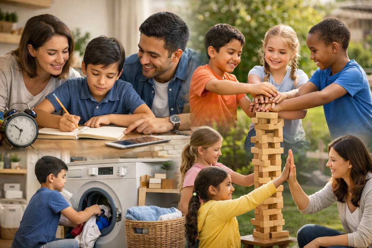 स्मार्ट पैरेंट्स बचपन से बच्चों को सिखाते हैं ये जरूरी स्किल्स, क्या आप अपना रहे हैं सही पैरेंटिंग टिप्स? स्मार्ट पैरेंट्स बचपन से बच्चों को सिखाते हैं ये जरूरी स्किल्स, क्या आप अपना रहे हैं सही पैरेंटिंग टिप्स?