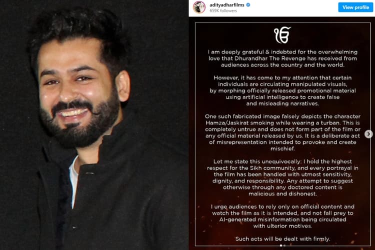 आदित्य धर ने बताया रणवीर के पगड़ी और सिगरेट सीन का सच, AI वीडियो पर जताई नाराजगी