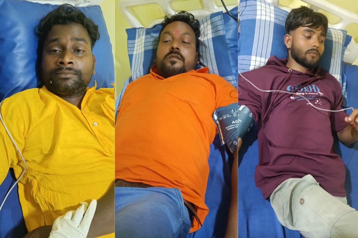 अस्पताल में इलाज कराते घायल अस्पताल में इलाज कराते घायल