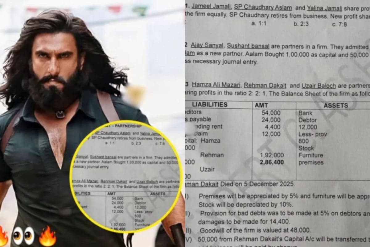 Dhurandhar 2 exam paper question viral ranveer singh movie craze classroom