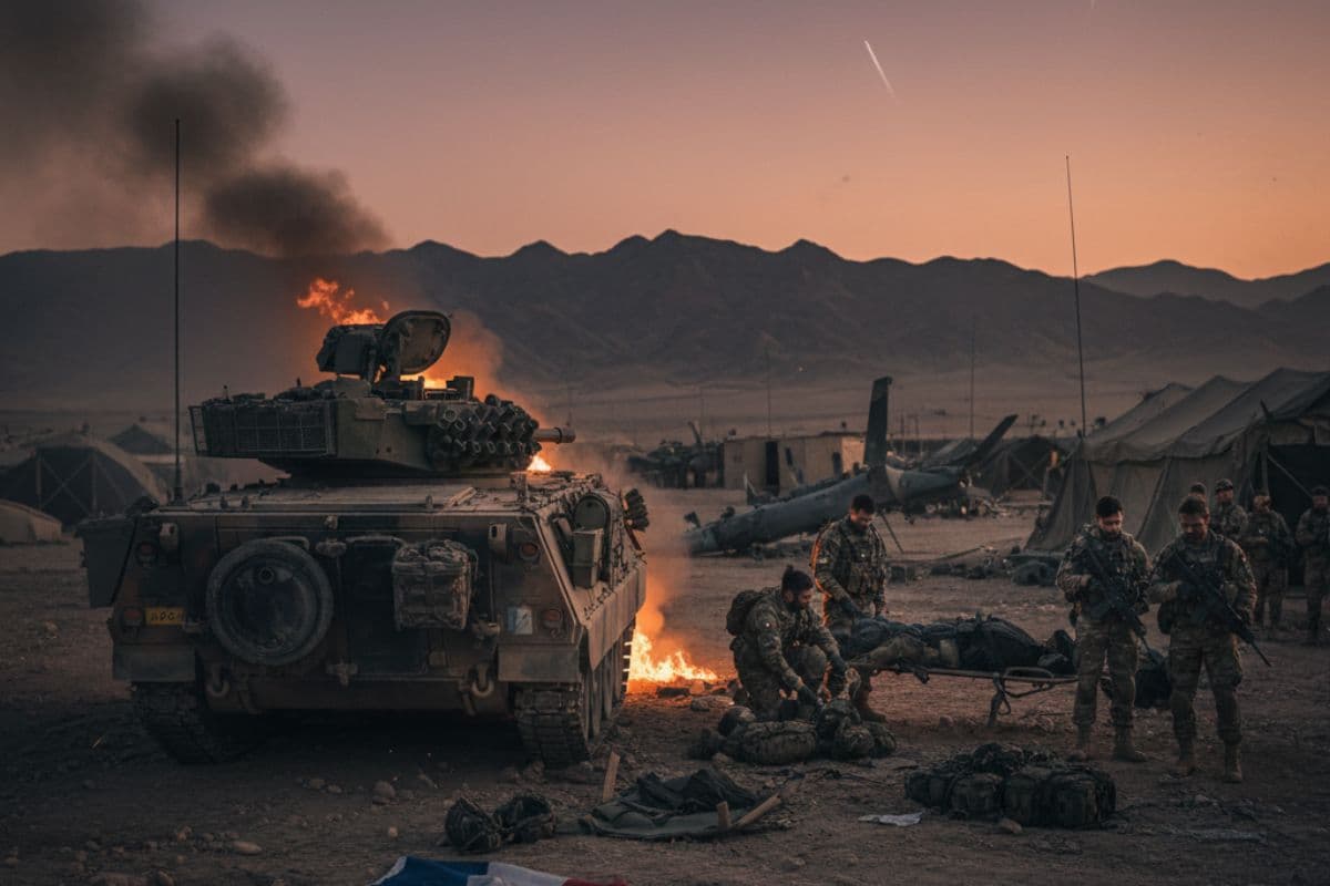 France Soldier Killed Drone Attack Iraq / Ai Image