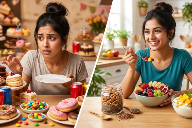 क्या आपको भी बार-बार मीठा खाने का मन करता है? इन 3 हेल्दी चीजों से कंट्रोल करें अपनी क्रेविंग