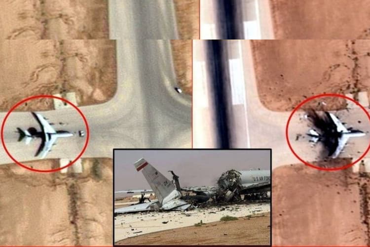 ईरान के हमले में 2 टुकड़ों में बंट गया अमेरिका का AWACS एयरक्राफ्ट, IRNA ने दिखाई तस्वीर