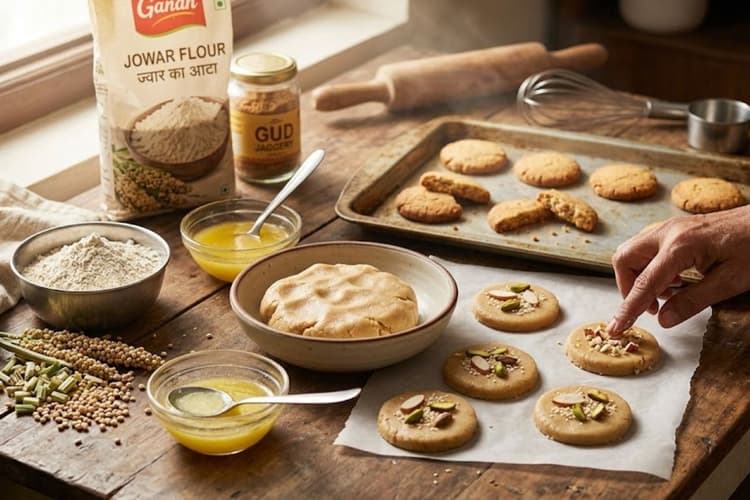 हेल्दी स्नैक चाहिए? ट्राई करें ज्वार के आटे की कुरकुरी कुकीज