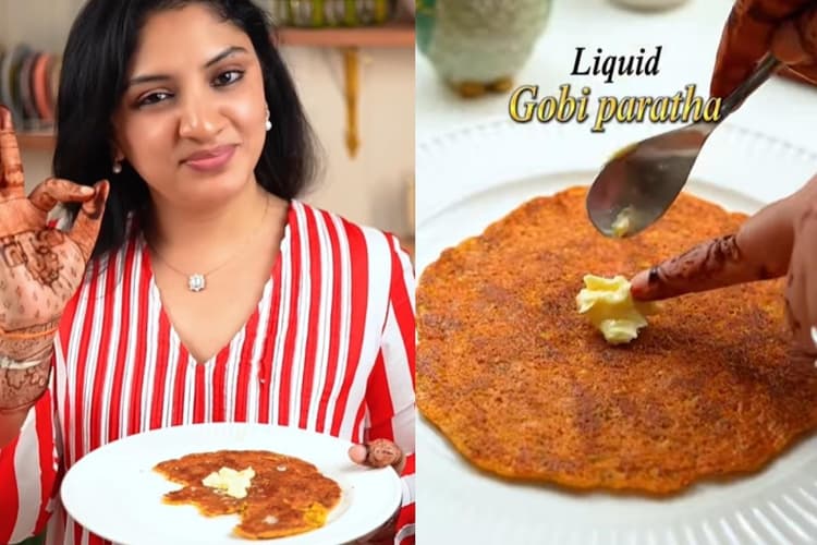 बिना स्टफिंग के बनाएं लिक्विड गोभी पराठा, शेफ अरुणा ने बताई रेसिपी