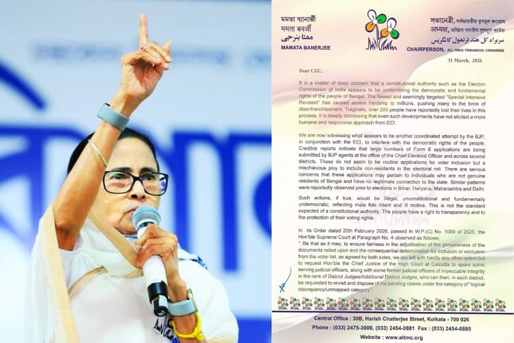 बंगाल चुनाव 2026 से पहले ममता बनर्जी की आयोग को चेतावनी, CEC से पूछा- ये कैसा लोकतंत्र?