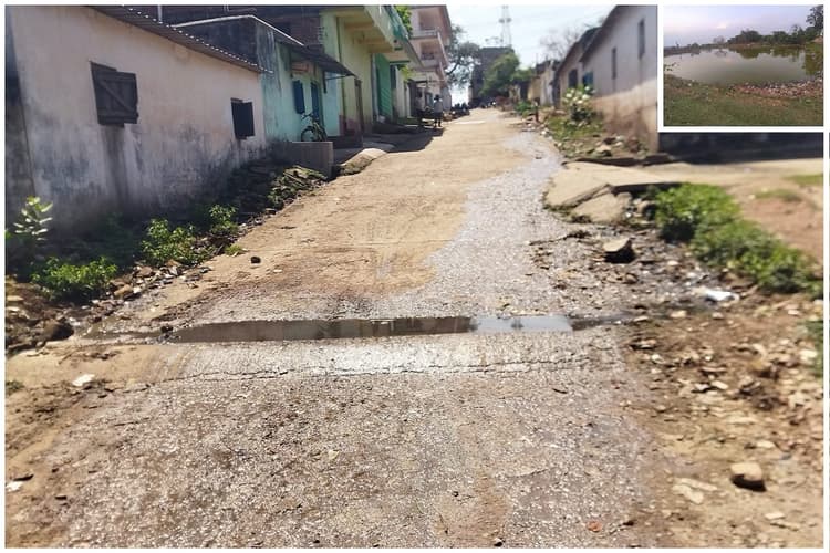 आस्था के रास्ते पर गंदगी पर गंदगी का अंबार, सूर्यदेव को अर्घ्य देने कैसे जाएंगी नोवामुंडी की छठ व्रतियां?