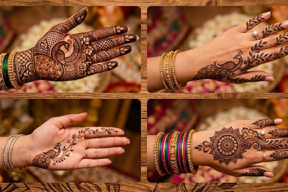 Peacock mehndi Design