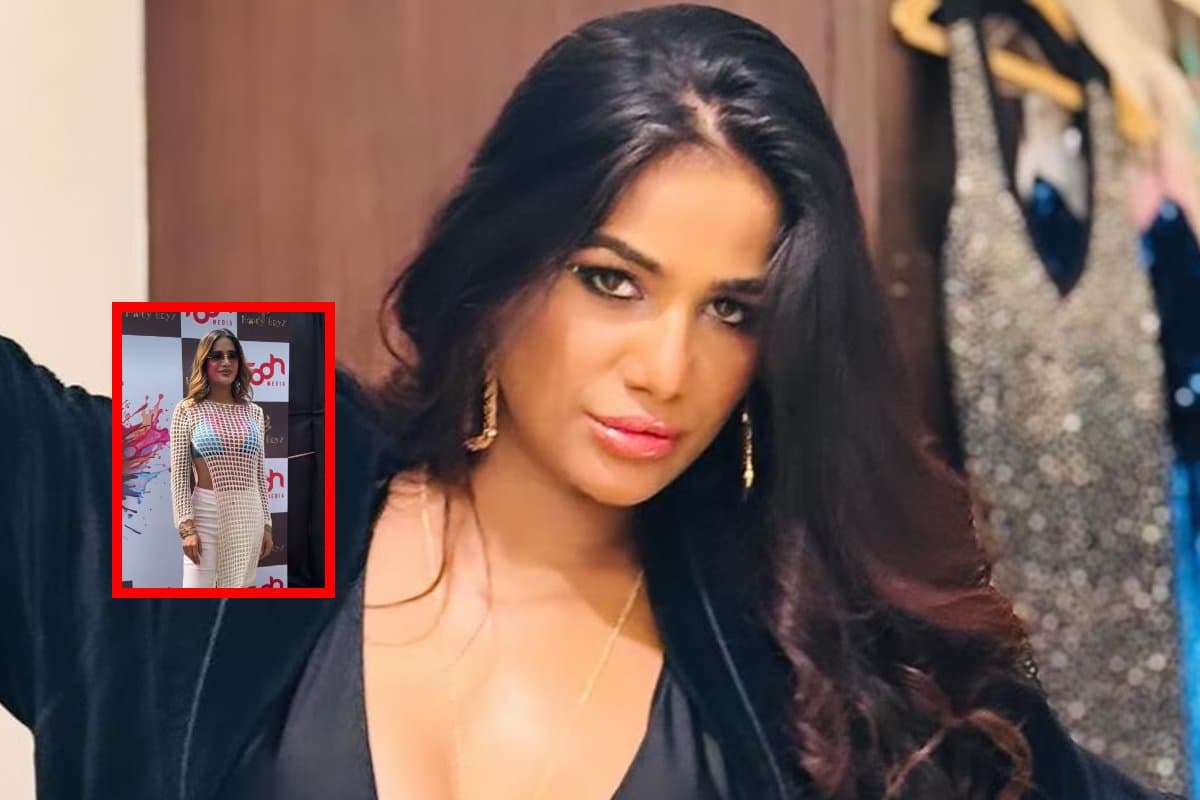 Poonam Pandey holi celebration viral video controversy mumbai