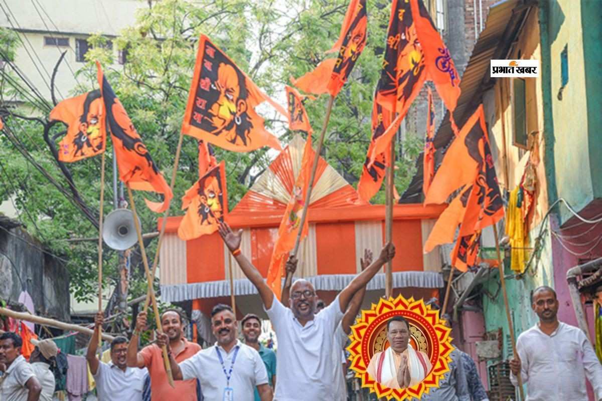 राम नवमी से पहले महावीरी पताकों से राममय हुआ शहर