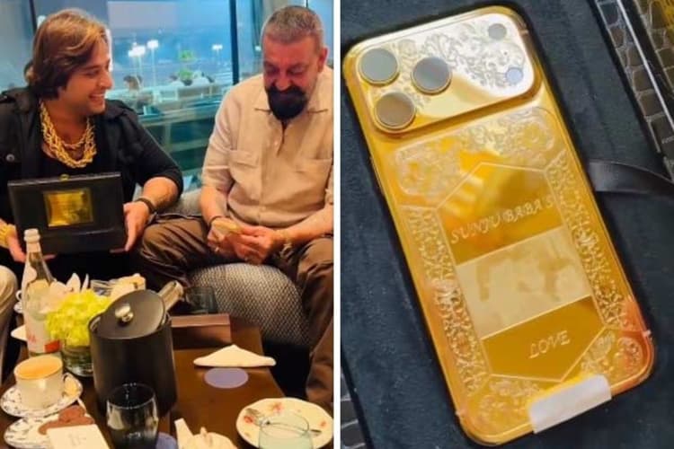 पाकिस्तानी फैन ने 'संजू बाबा' को दिया सोने से लिपटा iPhone, गिफ्ट देखकर खिला चेहरा