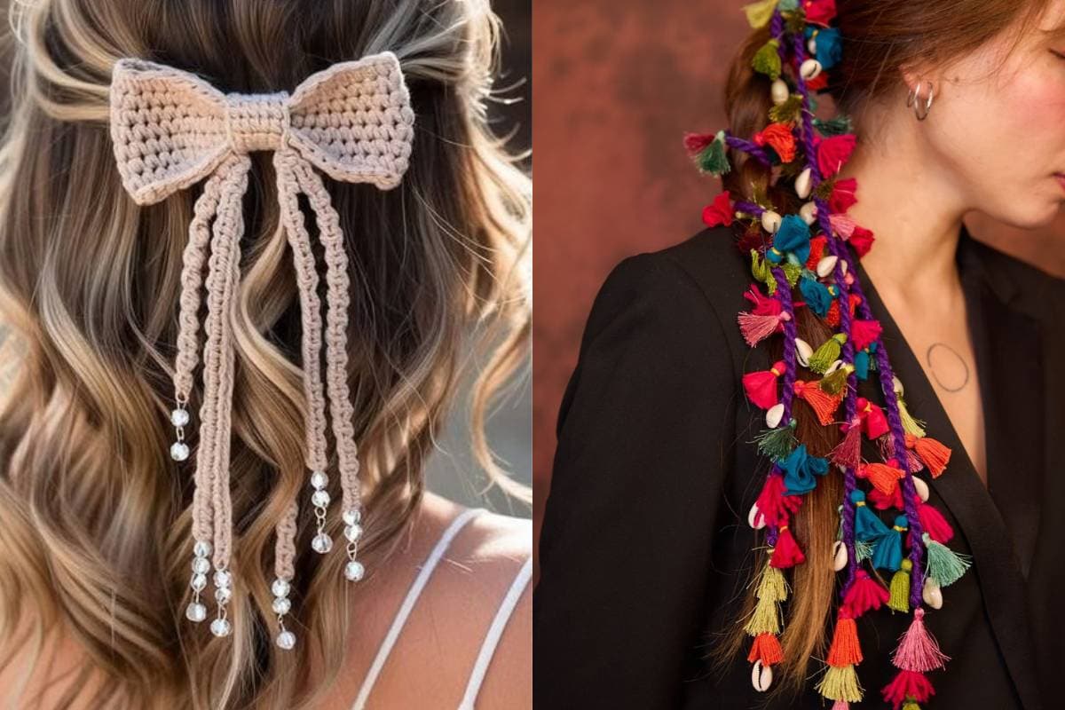 Stylish Crochet Hair Accessories for Women Stylish Crochet Hair Accessories for Women