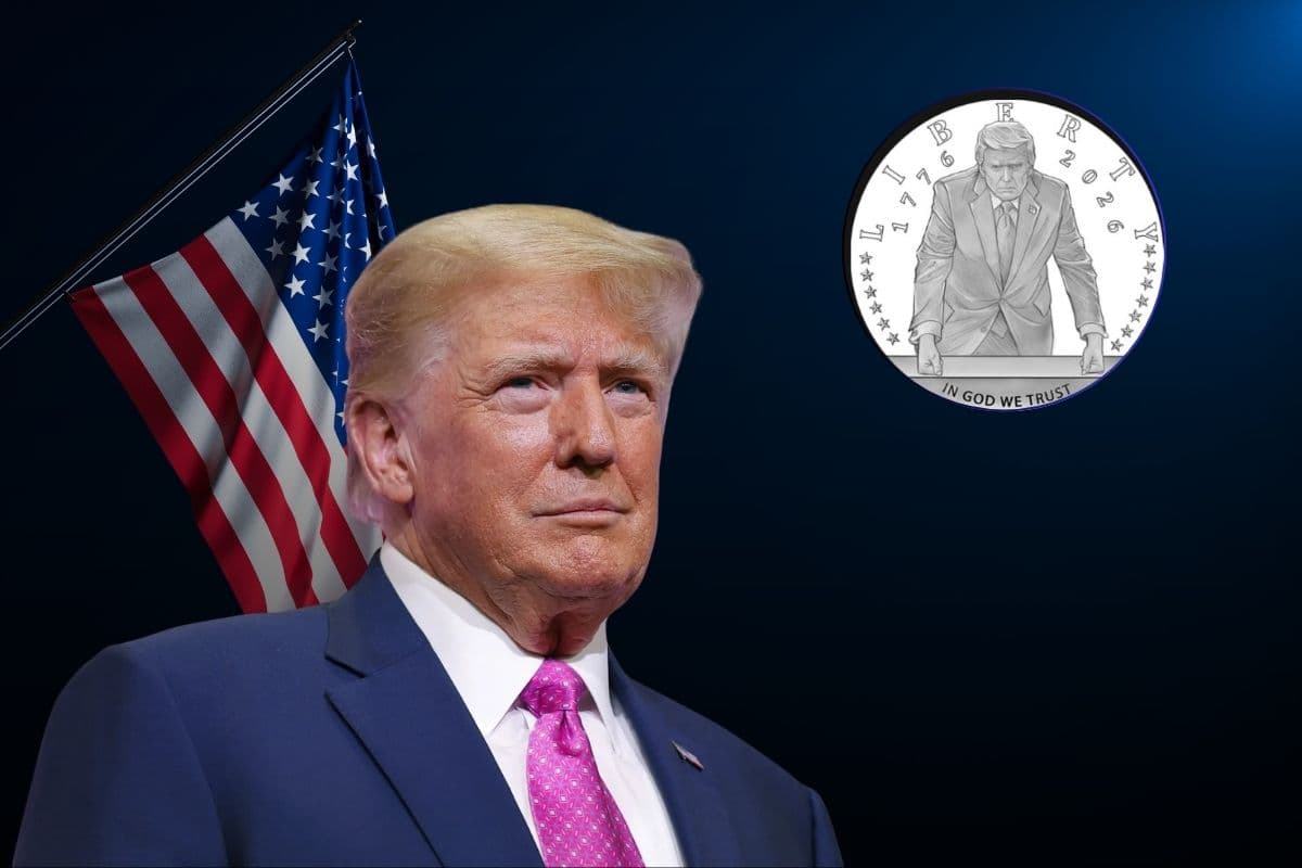 Trump Gold Coin us 250 years independence anniversary