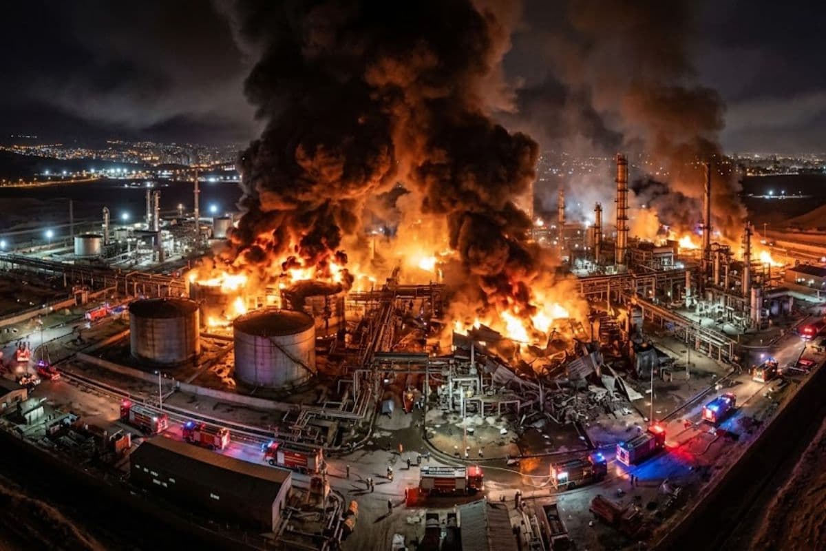 US-israel Strike Iran tabriz nuclear plant / Ai Image