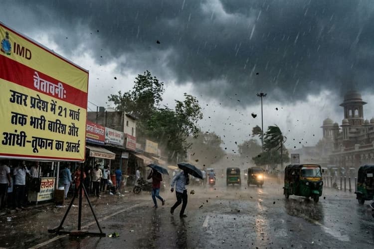 उत्तर प्रदेश में 21 मार्च तक बारिश और आंधी-तूफान की चेतावनी, आईएमडी अलर्ट जारी