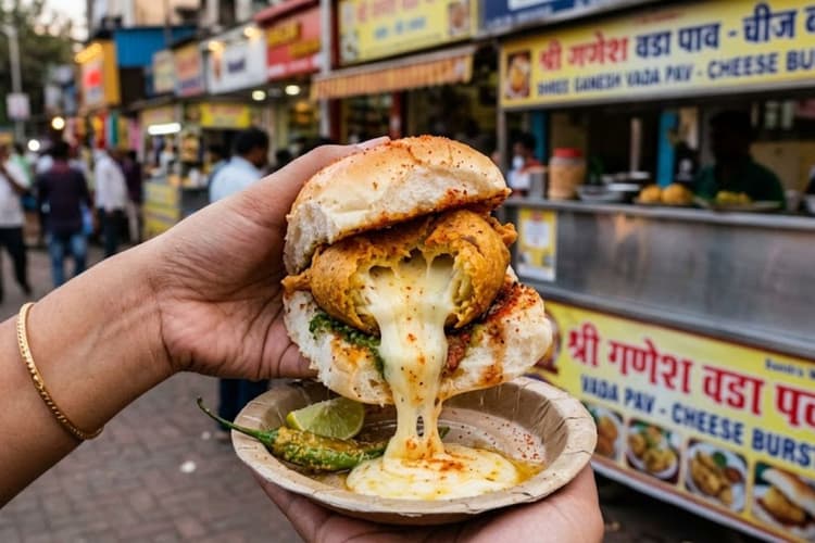 चीज के साथ वड़ा पाव का नया अंदाज, स्ट्रीट फूड बने और भी खास